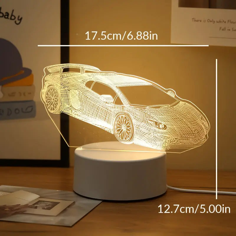 3D Illusies Led-lamp Mijn motief