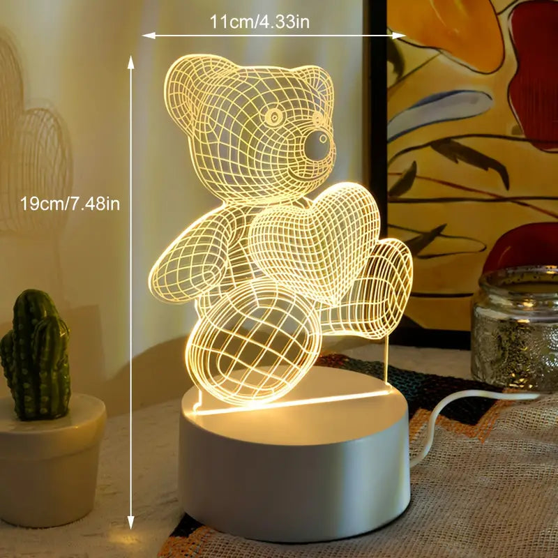 3D Illusies Led-lamp Mijn motief