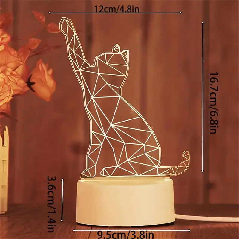 3D Illusies Led-lamp Mijn motief