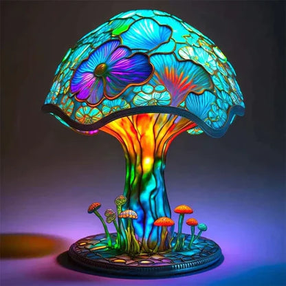 Fantasielamp | mooie & rustgevende glas-in-loodlamp | uniek vakmanschap