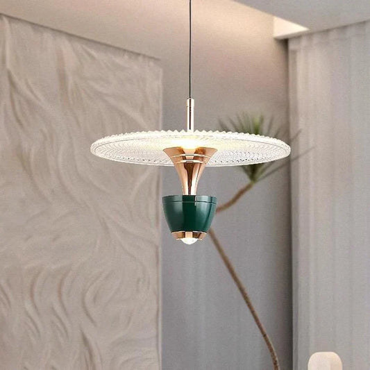 Moderne led hanglamp in schijfvorm