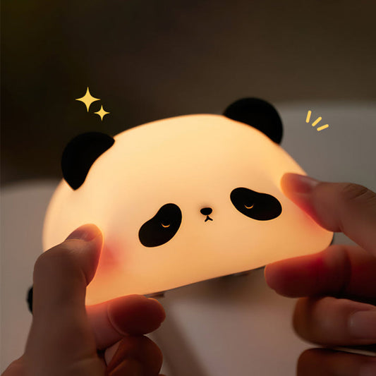 Panda - LED-nachtlampje en tafellamp van siliconen in de slaapkamer