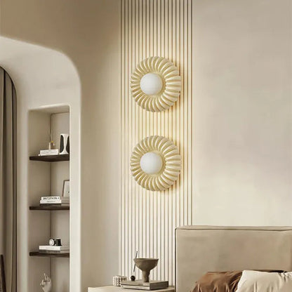 CreativeGlow – moderne wandlamp van hars voor de slaapkamer