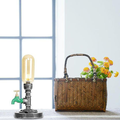GlowSophie - urn tafellamp in rood en bruin