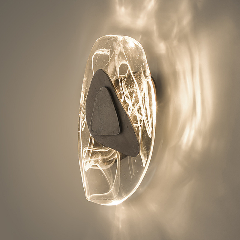 Creatieve moderne led wandlamp van glas
