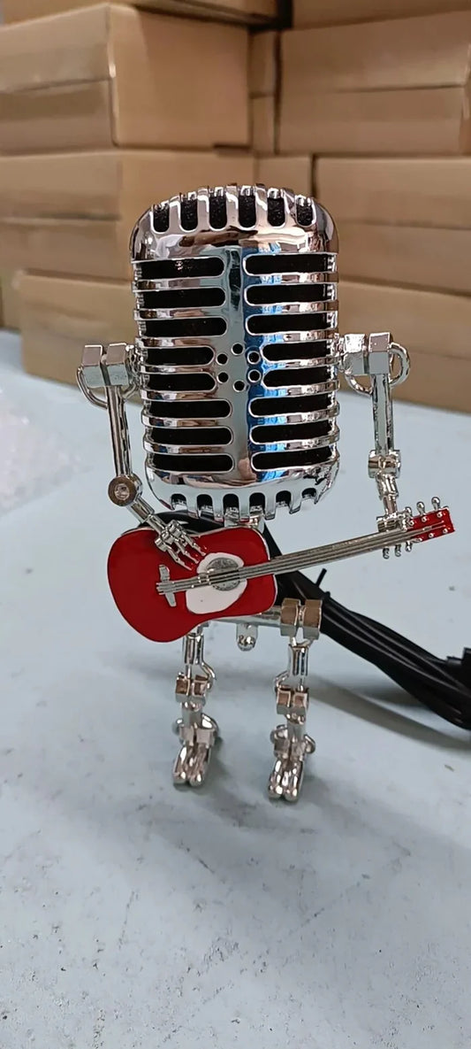 Gitaarlamp - lamprobot met gitaar