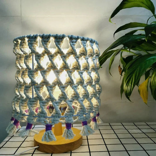 LightWave - nachtlampje gemaakt van gevlochten touw