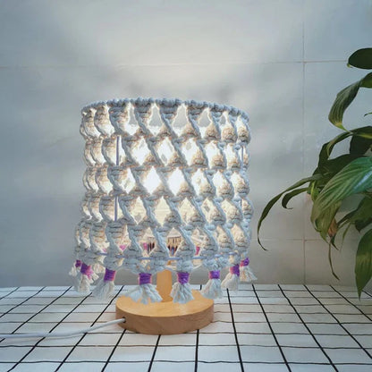 LightWave - nachtlampje gemaakt van gevlochten touw