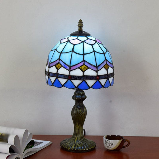 LuxGlow - elegante mediterrane tafellamp van glas