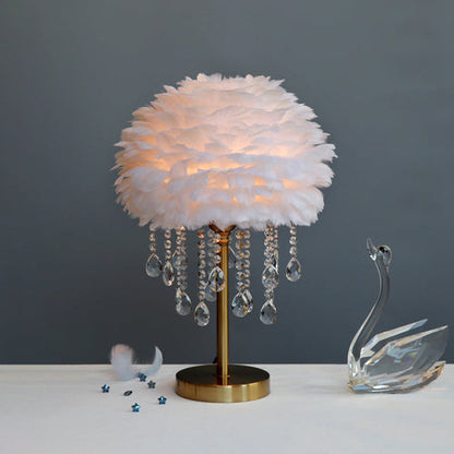 Elegant Light - romantische tafellamp van veerkristal