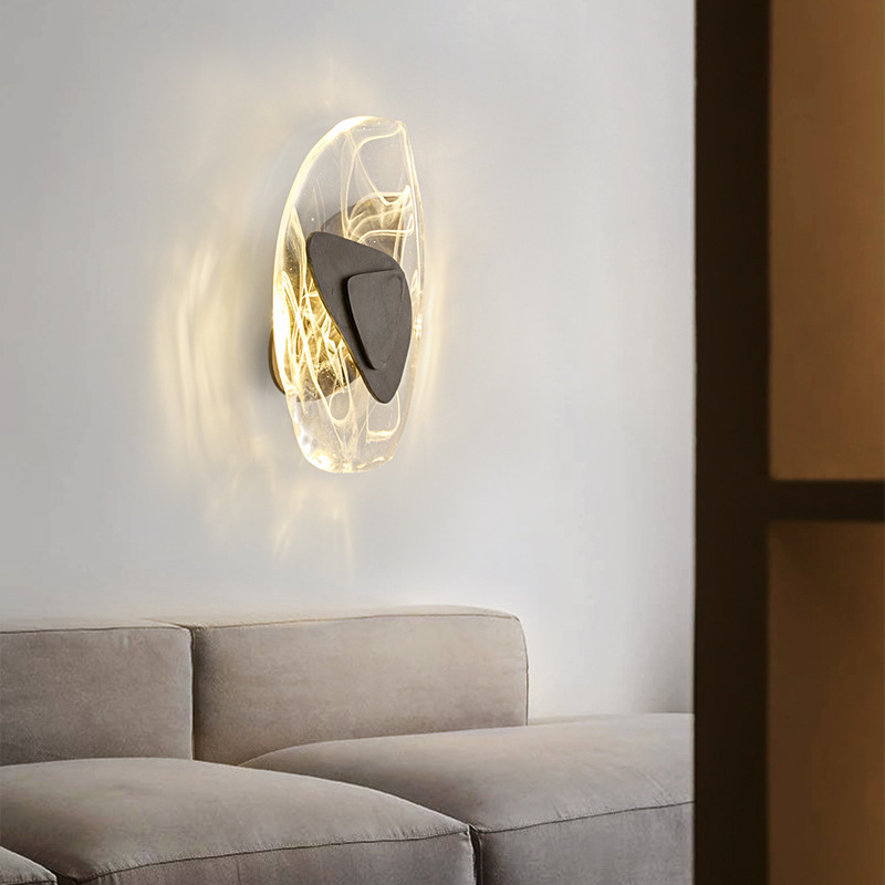Creatieve moderne led wandlamp van glas