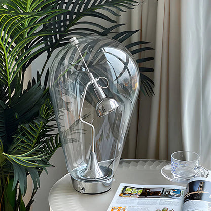 Lumimagnet - industriële magnetische bediening glazen bol tafellamp met touch-dimming
