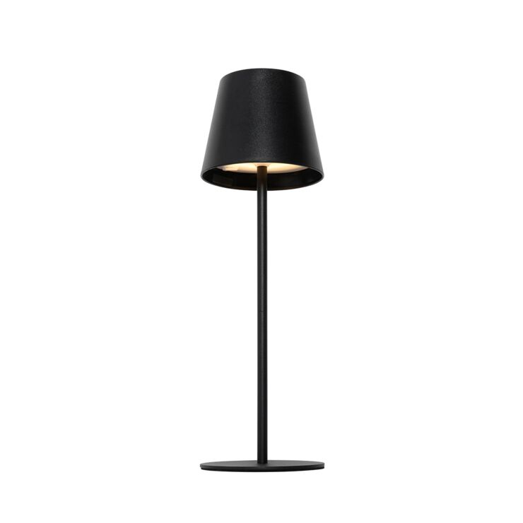 Set van 2 zwarte tafellampen met dimmer en stafunctie – Murdock