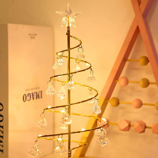 Winterglans kristalboomlamp – feestelijke elegantie voor uw huis