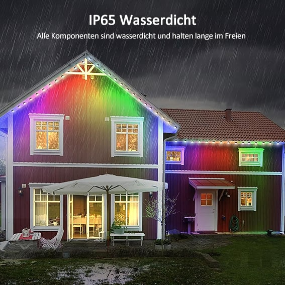 Slimme regenboog led permanent decoratief licht