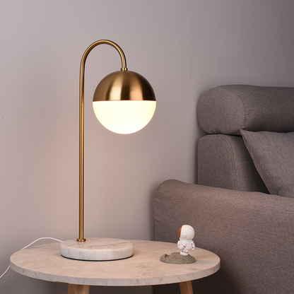 Marshmallow metall glas tischlampe
