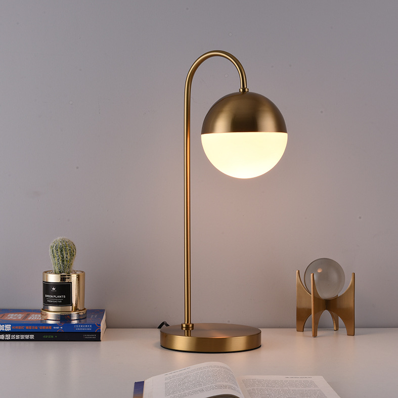 Marshmallow metall glas tischlampe