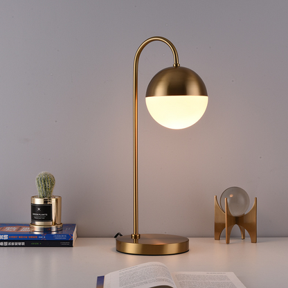 Marshmallow metall glas tischlampe