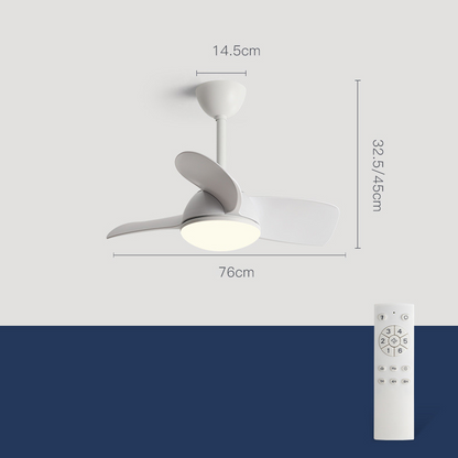 Plafondventilator voor slaapkamer met led verlichting