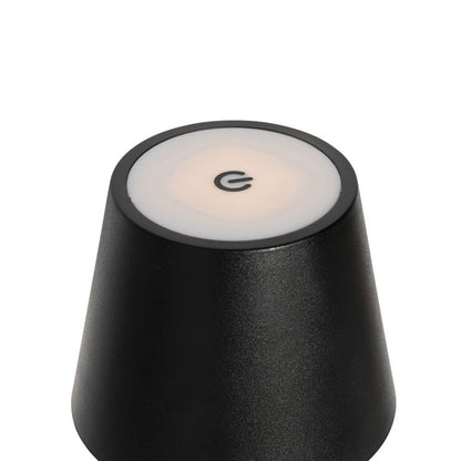 Set van 2 zwarte tafellampen met dimmer en stafunctie – Murdock