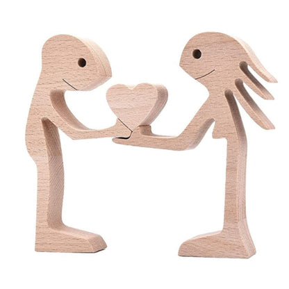 Houten puppy's Scandinavische decoratie