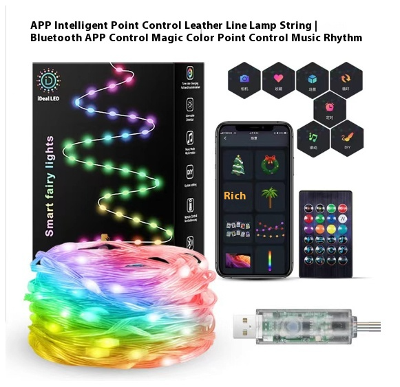 Slimme regenboog led permanent decoratief licht