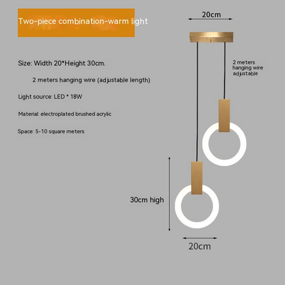 Nordic eenvoudige led hanglamp