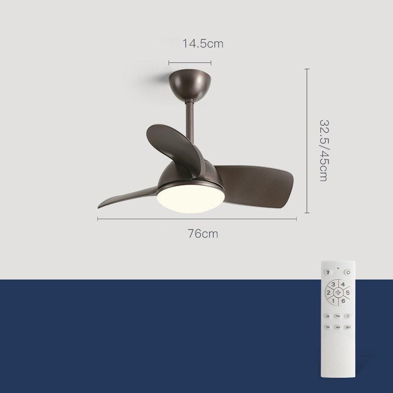 Plafondventilator voor slaapkamer met led verlichting
