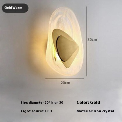 Creatieve moderne led wandlamp van glas