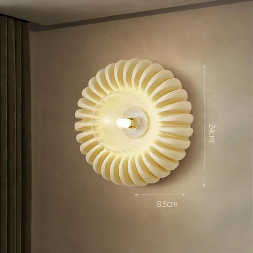 CreativeGlow – moderne wandlamp van hars voor de slaapkamer