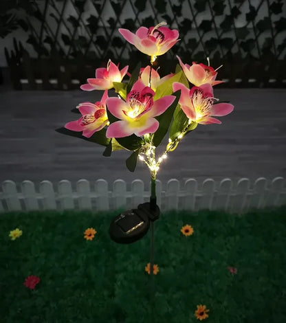 ZonneSpectra | moderne buitenlamp in bloemmotief