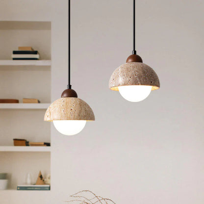 Hanglamp in natuurlijk marmer