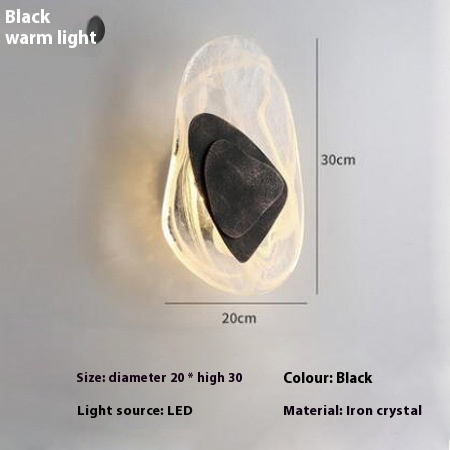 Creatieve moderne led wandlamp van glas