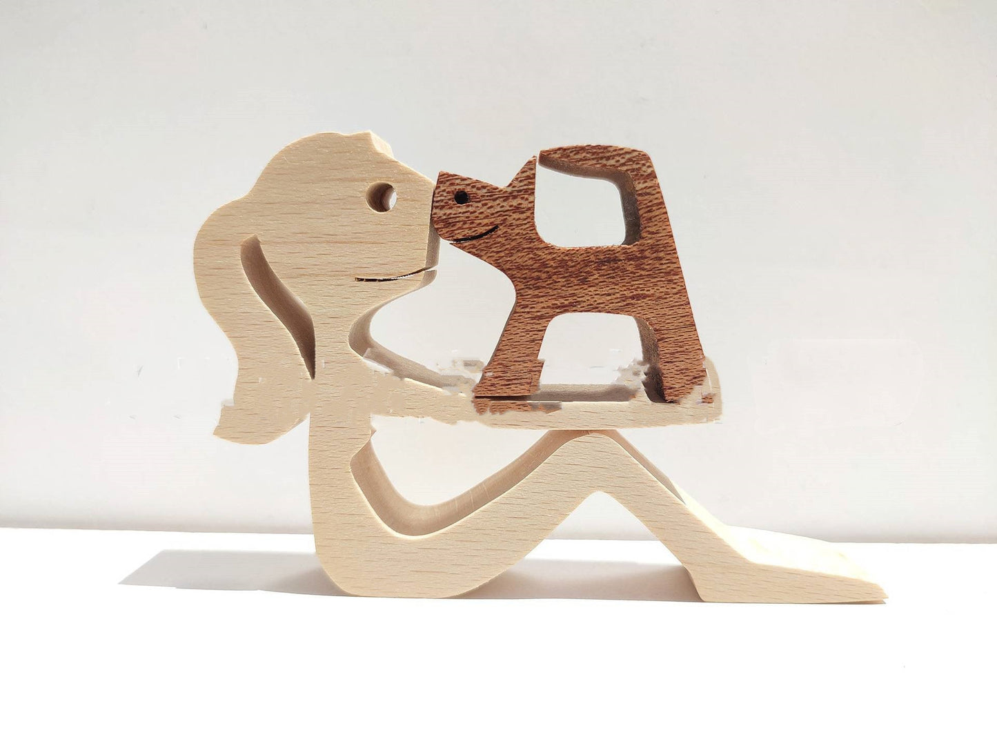 Houten puppy's Scandinavische decoratie