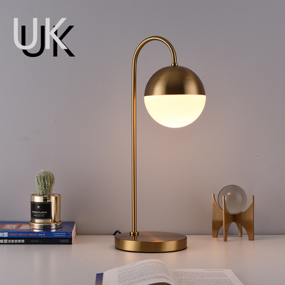 Marshmallow metall glas tischlampe