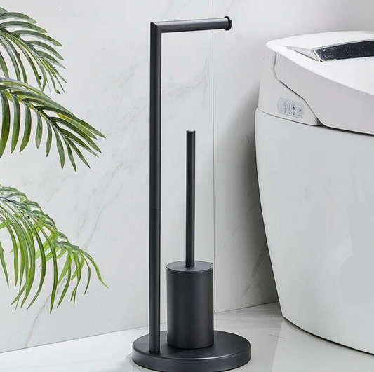 Skyla - toiletrolhouder met borstel