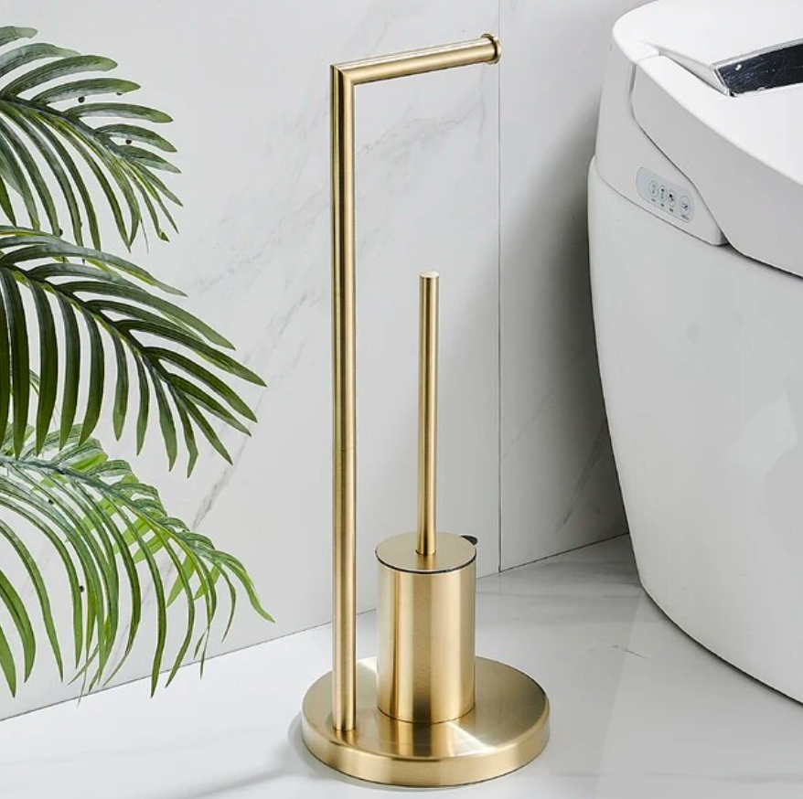Skyla - toiletrolhouder met borstel