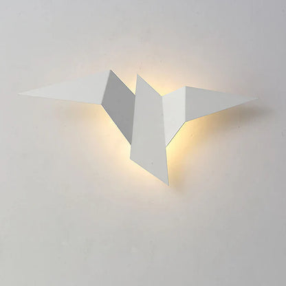 Creatief - ijzeren wandlamp in de vorm van een vogel