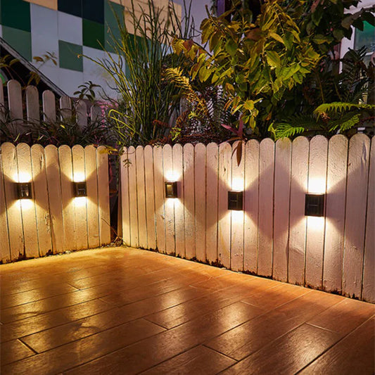 Draadloze - led solar wandlampen deluxe creëren de perfecte sfeer in je tuin!