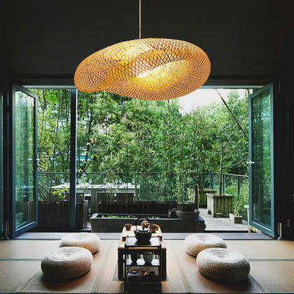Hanglamp van bamboe