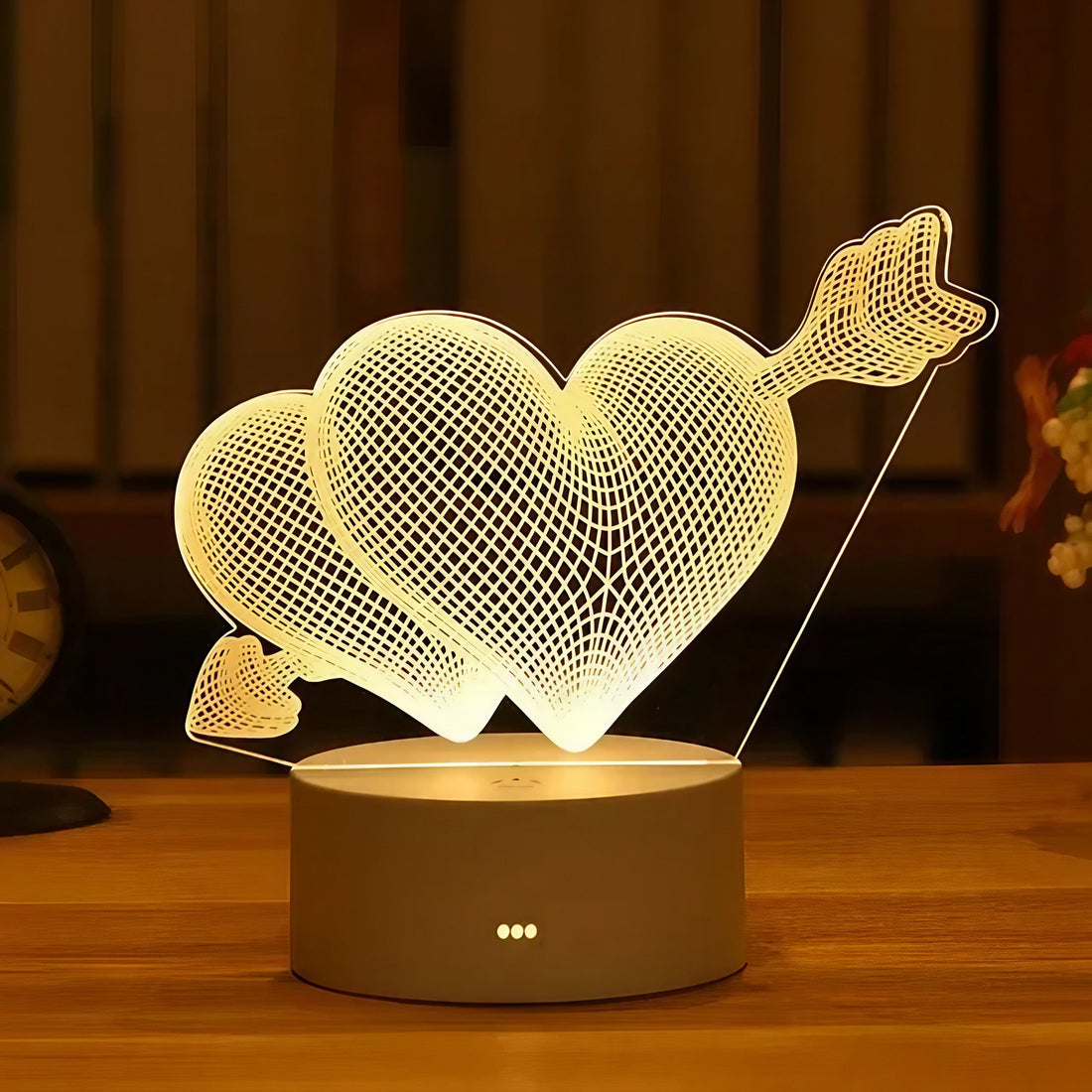 Valentijnsdag acryl LED-lamp