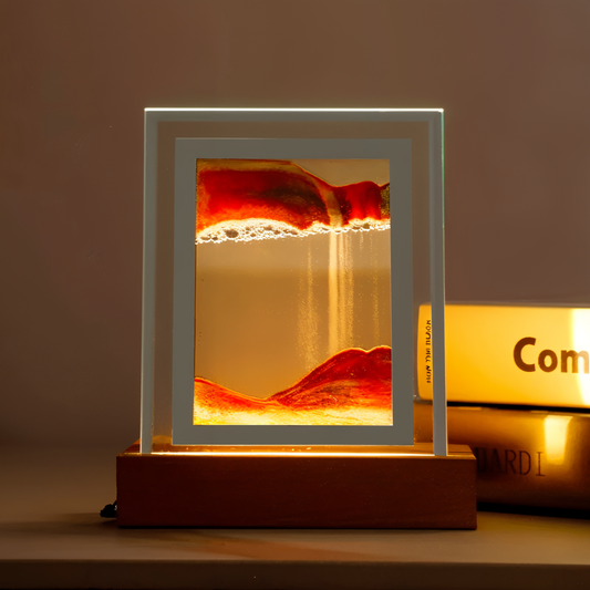 3DFlow nachtlampje - creatief frame drijfzand kunstdecor
