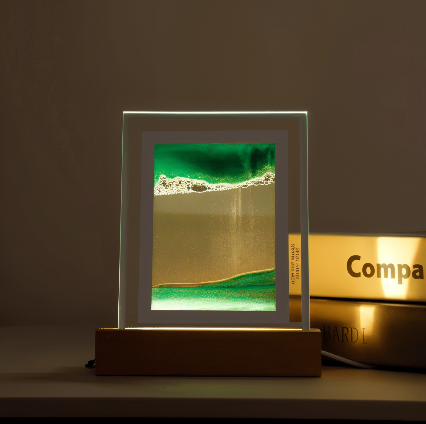 3DFlow nachtlampje - creatief frame drijfzand kunstdecor