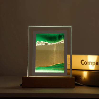 3DFlow nachtlampje - creatief frame drijfzand kunstdecor