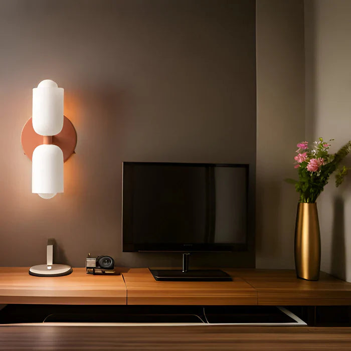 AcrylCapsule wandlamp - wandlamp met twee koppen - wandlampen voor interieurs