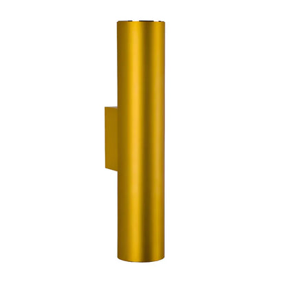 Wandlamp met dubbele kop - gouden wandlamp - cilinder wandlamp