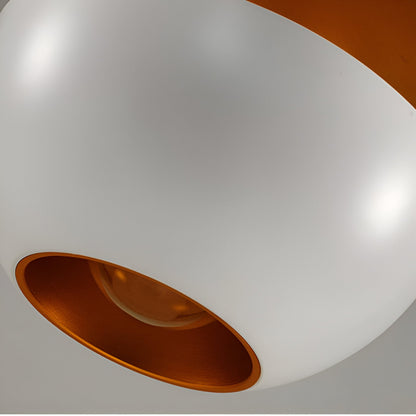 Appel hanglamp - zwart wit zon hanglamp - artistieke e27 hanglamp