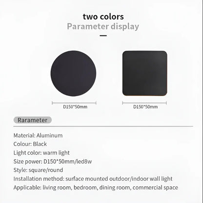AquaGlow - elegante waterdichte led-wandlamp van aluminium