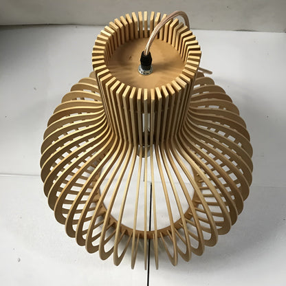 CageGlitz hanglamp - vintage geïnspireerde houten hanglamp