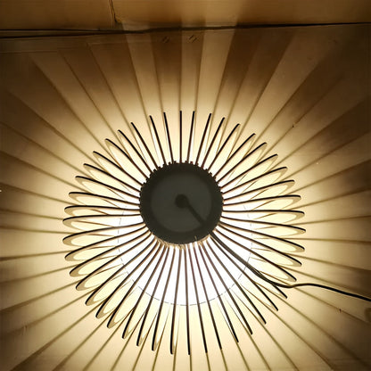 CageGlitz hanglamp - vintage geïnspireerde houten hanglamp
